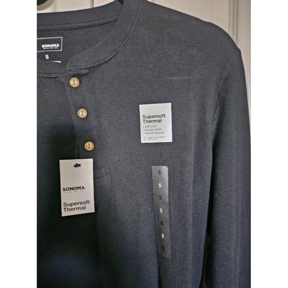 Sonoma Men  Supersoft Performance Thermal Heat Retentio Casual Size Small.nwt - Picture 3 of 7